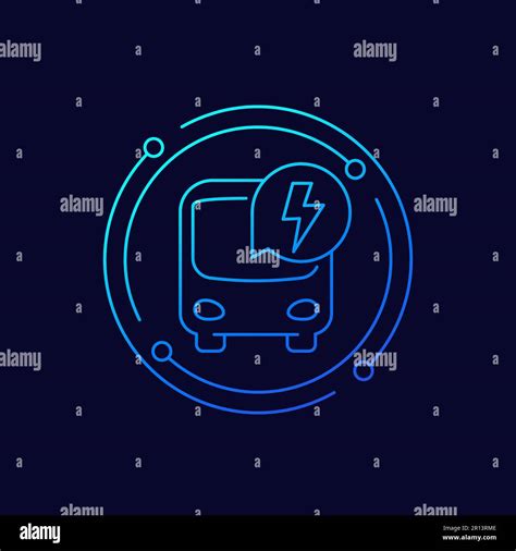 Electric Bus Icon Linear Design Stock Vector Image And Art Alamy