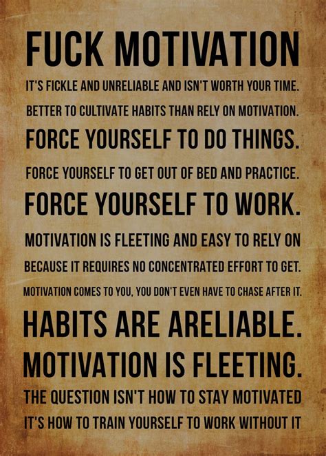 Fuck Motivation Poster Picture Metal Print Paint By Holosomnia Displate