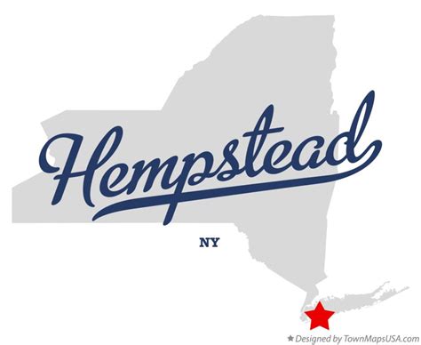 Map of Hempstead, NY, New York