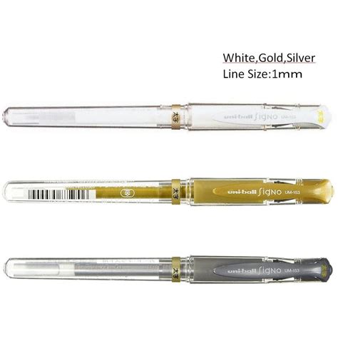 Jual Pulpen Gel Perak Silver Gold Emas Uniball Signo Um Mm