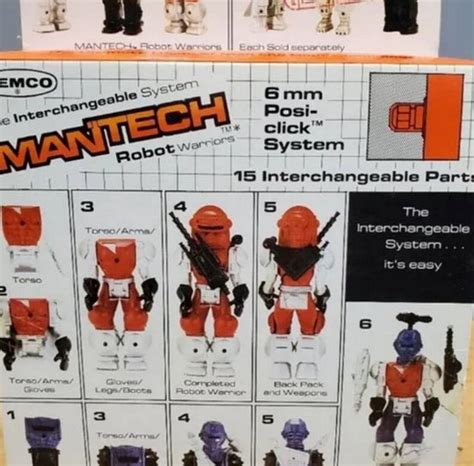 Mantech Remco Robot 1983 Vintage Interchangeable System Warriors Remco
