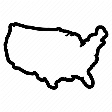 America Map States Usa Icon Download On Iconfinder