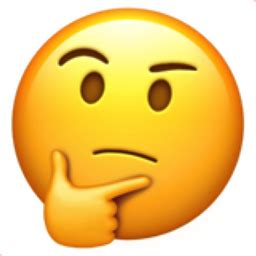 thinking face emoji uf