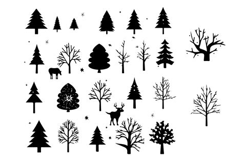 Silhouette Winter Graphic Graphic by N-paTTerN · Creative Fabrica