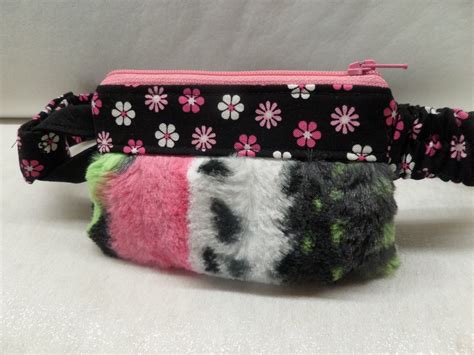 Minky Fur Animal Print Insulin Pump Pouch w/Ht Pink, Grn, Blk, W Minky ...
