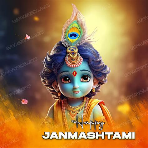 Jai Shri Krishna HD wallpaper, Krishna Janmashtami wishes image | GEC ...