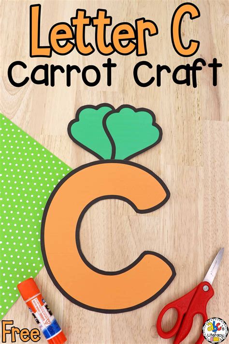 Letter C Carrot Craft Letter A Crafts Preschool Letter Crafts