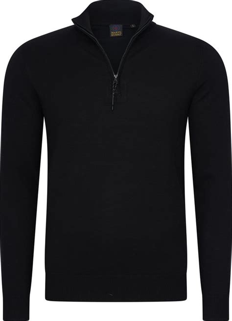 Mario Russo Half Zip Sweater Trui Heren Sweater Heren Coltrui