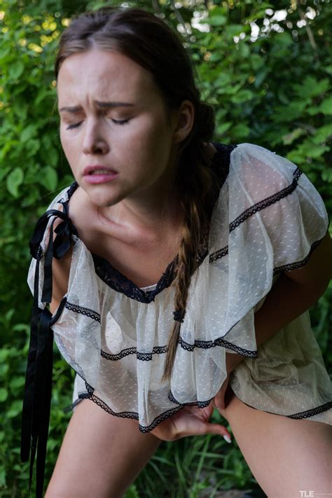 Naughty Brunette Gabby Bella Shaves And Fingers Her Pussy Outdoors Coedcherry