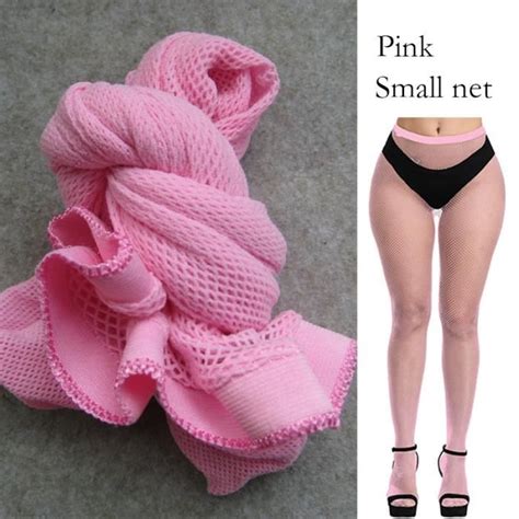 Petit Filet Rose Bas R Sille Sexy Pour Femmes Collant En Maille Nylon Lingerie Bas De Cuisse