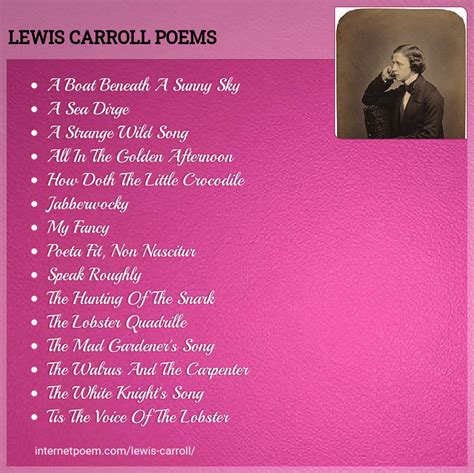 Lewis Carroll Acrostic Poems