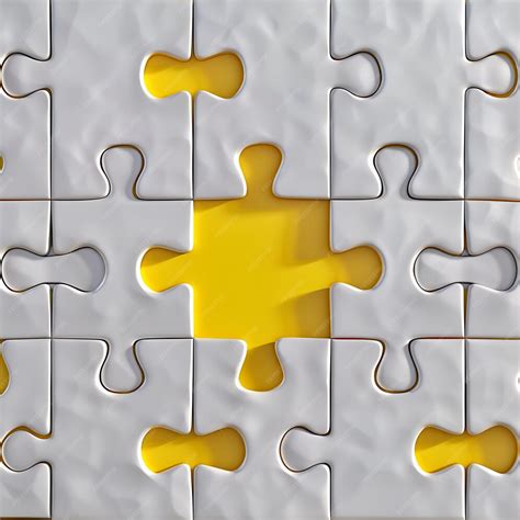 premium photo puzzle   piece missing