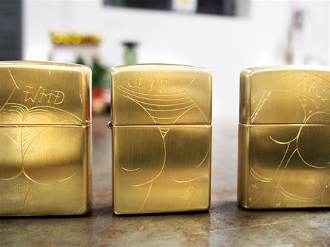 Engraved Zippos On Risd Portfolios