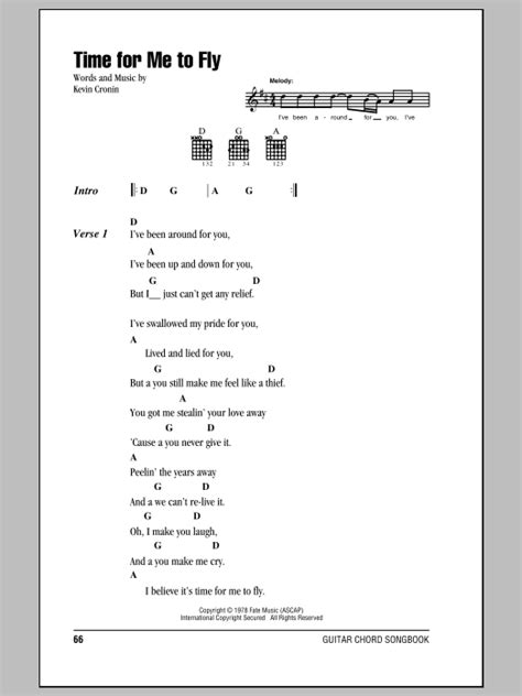 Time For Me To Fly by REO Speedwagon - Guitar Chords/Lyrics - Guitar ...