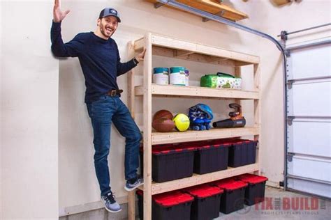 25 DIY Garage Shelf Plans You Can Build Easily - DIYnCrafty