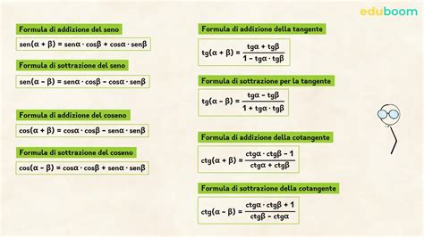 Formule Di Addizione E Sottrazione Parte Matematica Terza Superiore