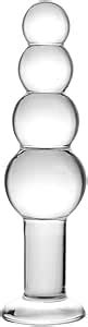 Amazon Glass Anal Beads Crystal Butt Plug Personal Massage With Graduated Beads For Couple