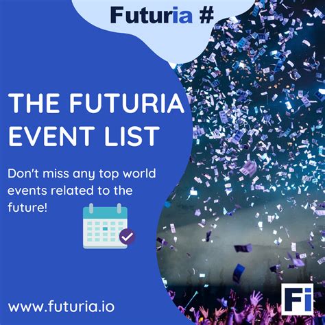 Events about the future | The Futuria List