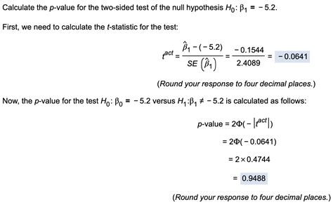 Solved Please Explain When Calculating The P Value In The Chegg Hot Sex Picture