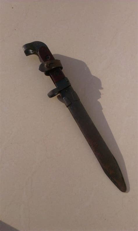 Soviet Russian Army Early Ak47 Bayonet Bakelite Grips Leather Frog