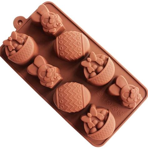 Easter Moulds Easter Bunny X 3 Easter Basket X 3 Easter Egg X 2