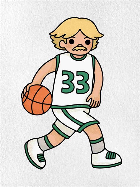 Larry Bird Drawing - HelloArtsy