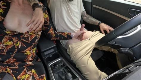 Outdoor Handjob With Cumshot In Car At Busy Park Amateur Porn Feat Ninanick Xhamster