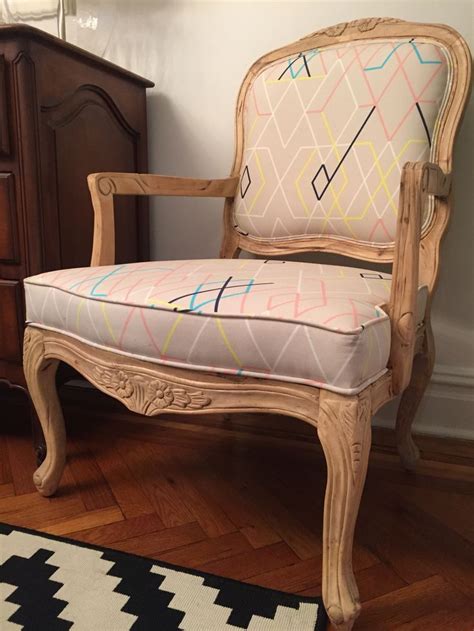 Street Find Post Makeover Ikea Fabric And Frame Stripped Naked And Waxed