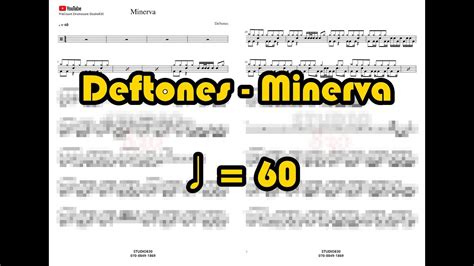 드럼 악보 연습 시작 카운트 Music Drum Score Precount Deftones Minerva Youtube