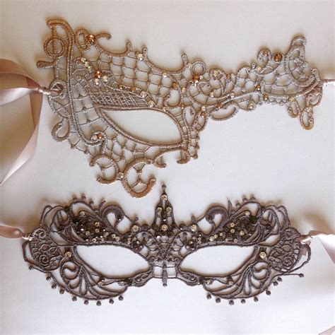 Silver Masquerade Mask Women Lace Red Rhinestones Mardi Gras Mask