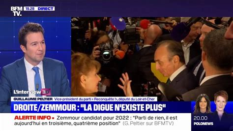 Guillaume Peltier sur la candidature d Éric Zemmour Le 4 mars