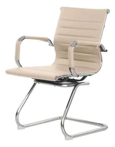 Silla de oficina tapete base fija reunión de oficina color nude MercadoLibre