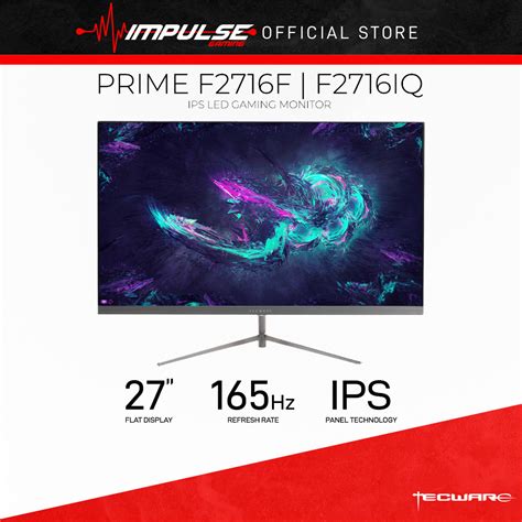 Tecware Prime F2716IQ 2K F2716IF 27 IPS LED Gaming Monitor 165hz IPS