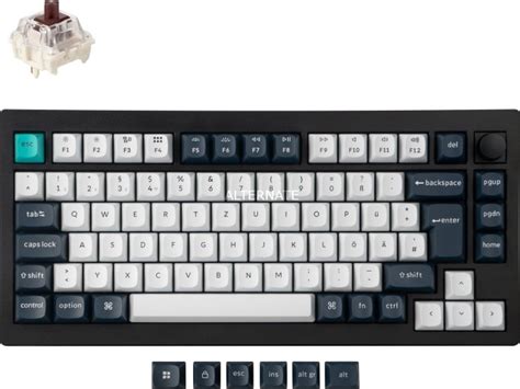 Keychron V Max Carbon Black Leds Rgb Hot Swap Gateron Jupiter Brown Usb Bluetooth De V M