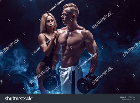 Attractive Couple Slim Blonde Female Handsome Stock Photo Shutterstock