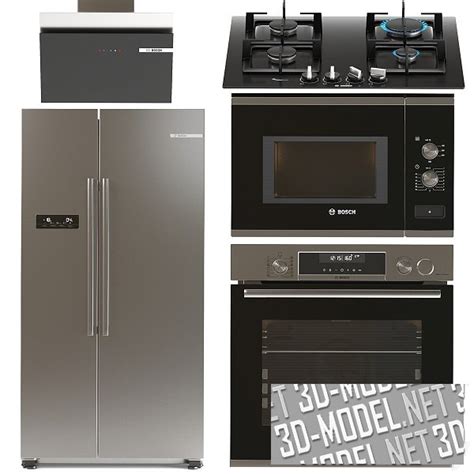 3D модель – Комплект кухонной техники от BOSCH