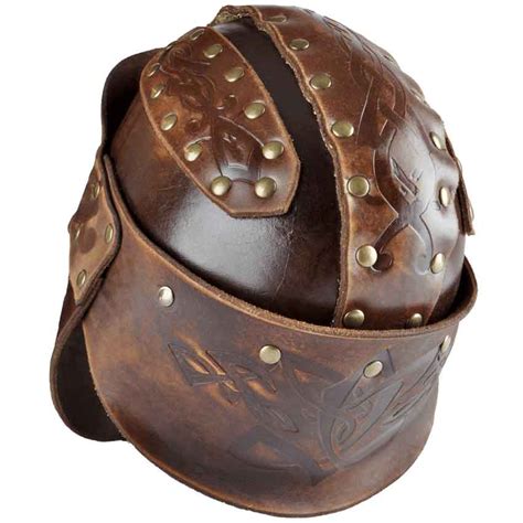 Odomar Viking Leather Helmet