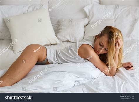 Beautiful Girl Sexy Blonde Posing On Stock Photo 643671352 Shutterstock