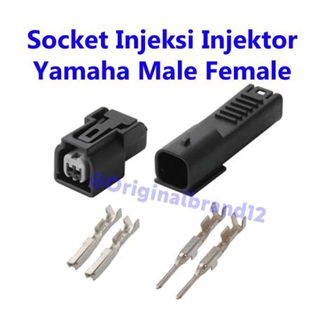 Jual Electricity Socket Soket Injeksi Injektor Yamaha Male Female Oem