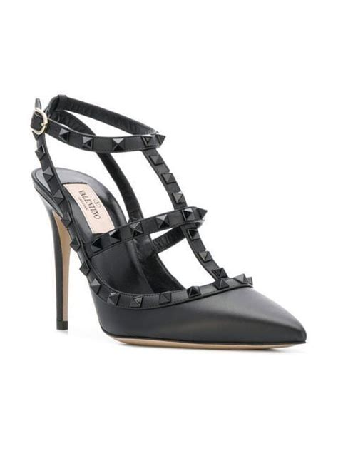 Valentino Garavani Rockstud Mm Caged Pumps Black Farfetch