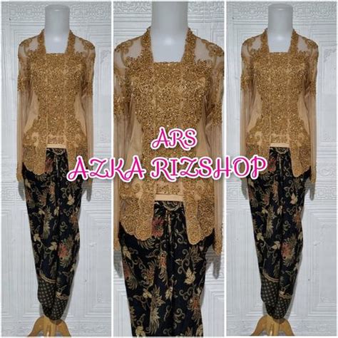 Jual Set Kebaya Pesta Kebaya Wisuda Kerah Sunda Rok Lilit Nude Xxl Jakarta Utara Azka