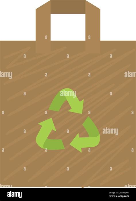 Paper Bag With Recycle Symbol Stock Vector Image Art Alamy