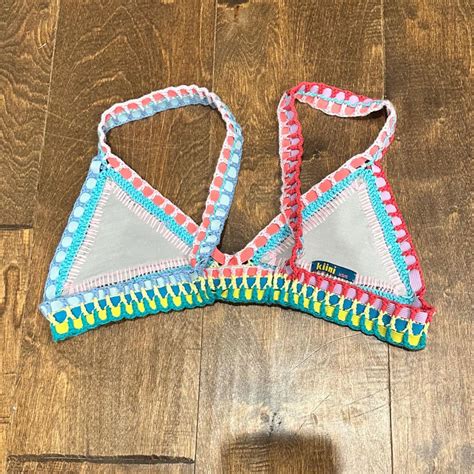 Crochet Kiini Bikini Tags Are Xs S But Is Stretched Depop