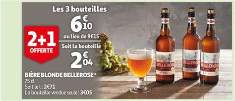 Promo Bi Re Blonde Bellerose Chez Auchan Icatalogue Fr