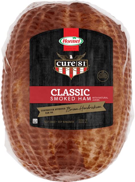 Classic Smoked Boneless Unsliced Ham Hormel® Cure 81® Ham