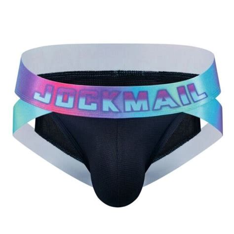 JOCKMAIL Mens Cool Ice Silk Mesh Underwear Briefs Sexy Pouch Bikini Panties EBay