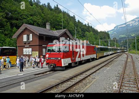 Bahnhof Br Nig Hasliberg Auf Der Br Nigbahn Meiringen Br Nigpass