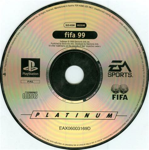 FIFA 99 cover or packaging material - MobyGames