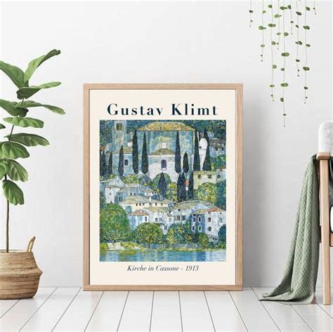 Gustav Klimt S Kirche In Cassone Famous Painting Gustav Klimt Print