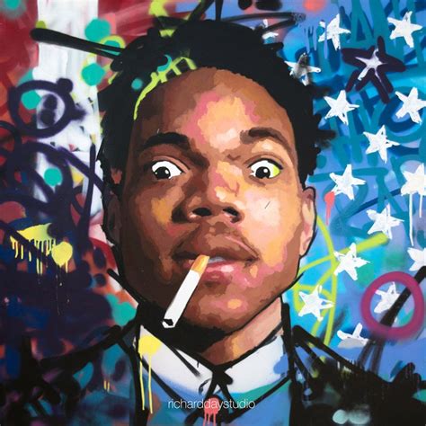 Chance The Rapper Original Painting 40 Large Canvas Art Music